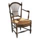 Armchair / wooden chair "Josiane"