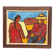 Original Swedish Oil on Canvas – “The Exchange” by Rollo – Signed – Vintage