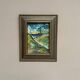 Mid-Century Oil on Panel “View” by Stig Allan,  Signed & Framed– 34 × 28 cm