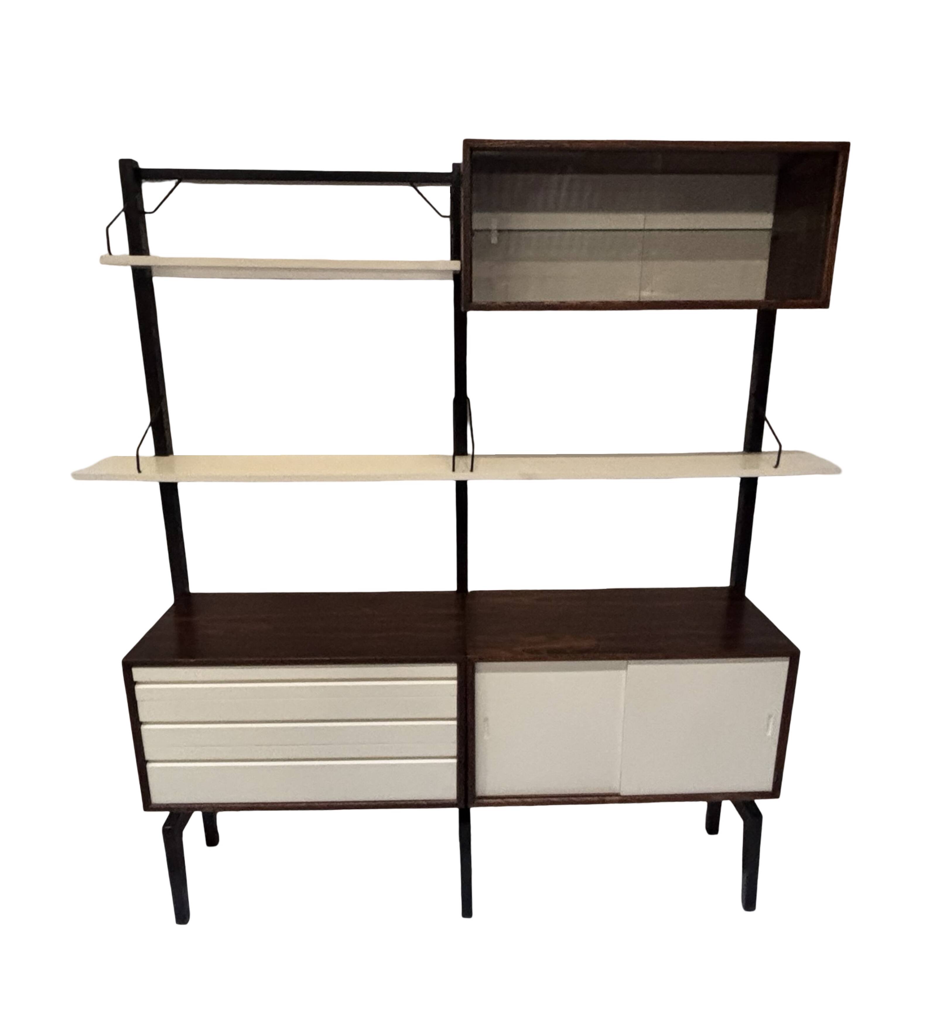 Vintage Poul Cadovius Royal System Wall System Freestanding