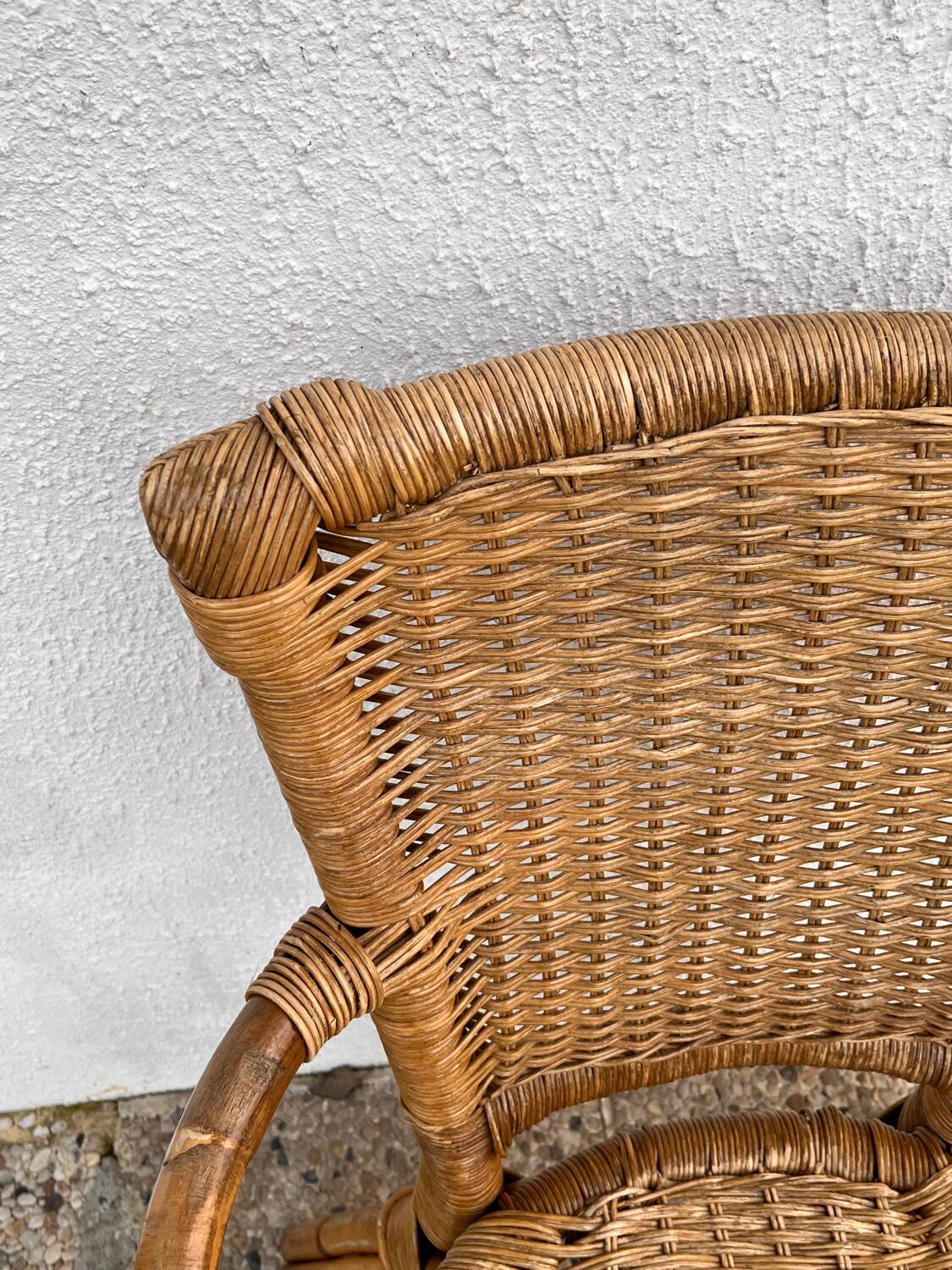 Set of 4 bamboo chairs