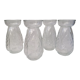 Bulb vase, hyacinth, pressed glass, molded