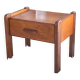 Vintage elm bedside table