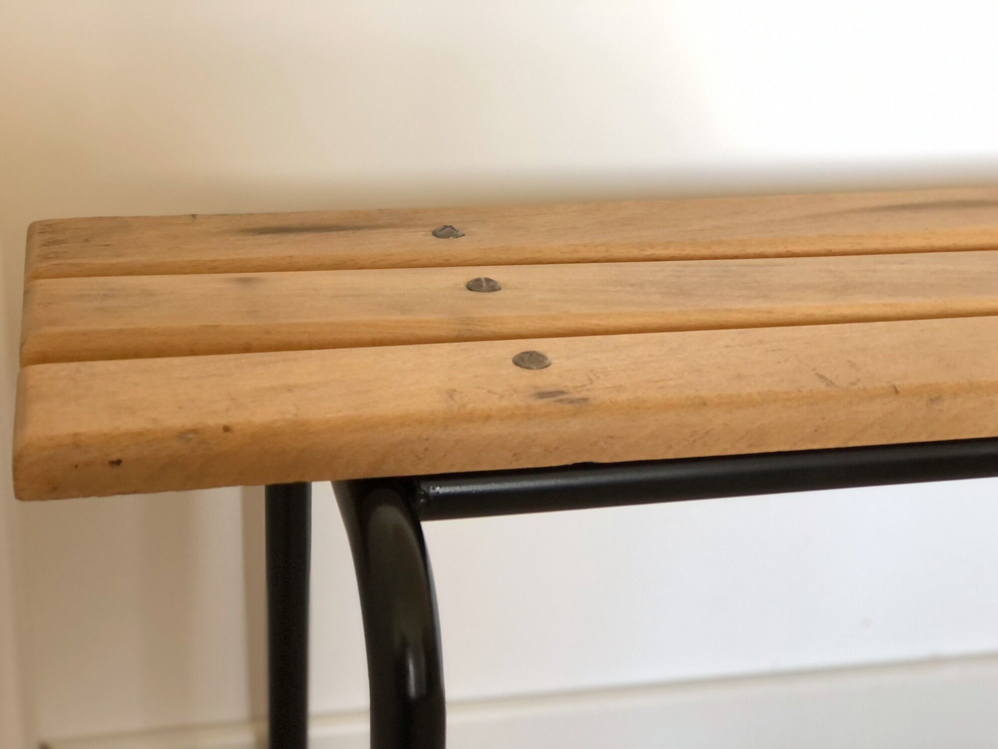 Former school bench from the 60s, adult model