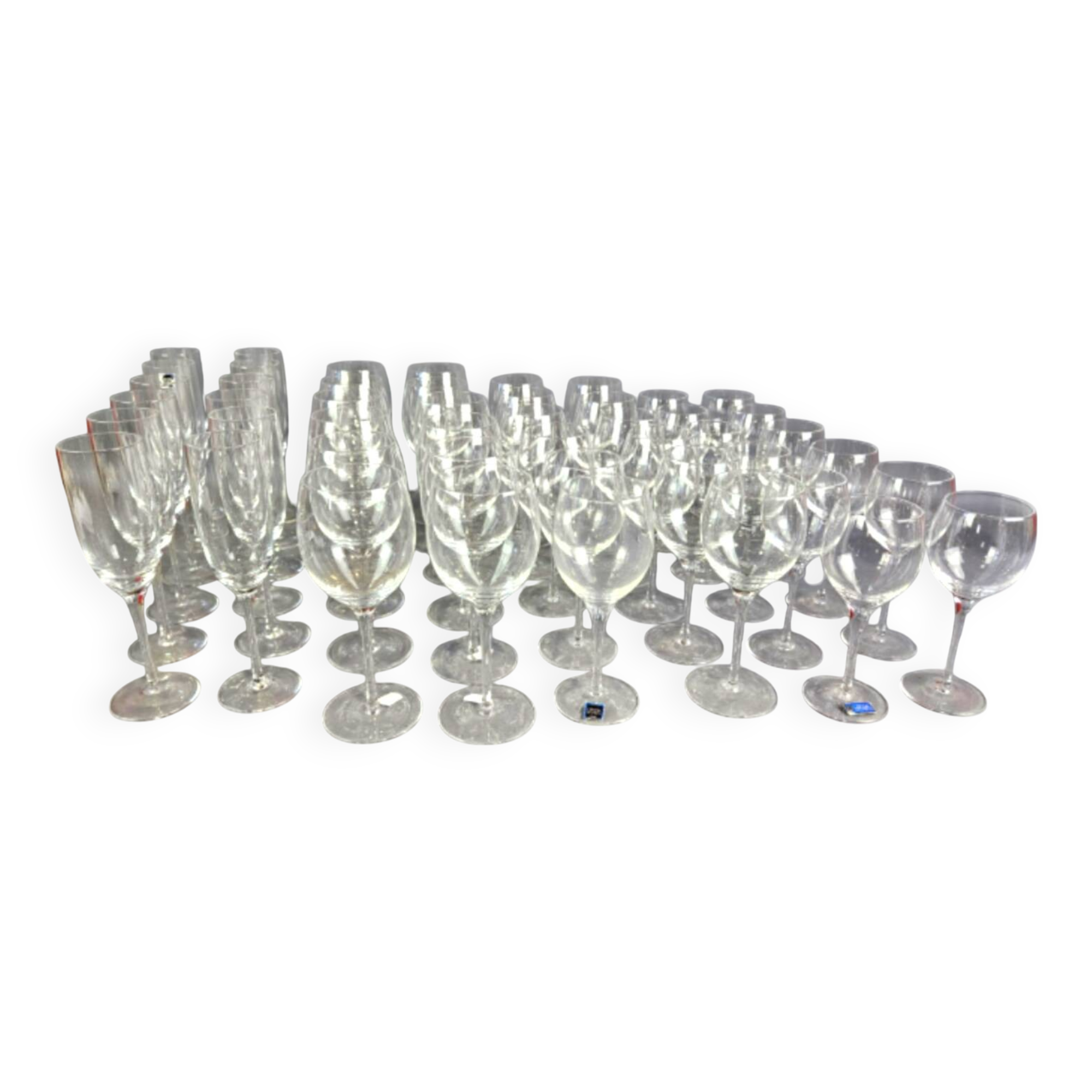 47-piece Cristal de Sevres glassware set