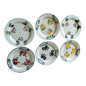 6 assiettes Poole england