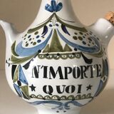 Ceramic alcohol bottle design roger capron 1960