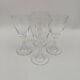 4 Daum crystal glasses, Fleurus model. 1970s.