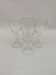 4 Daum crystal glasses, Fleurus model. 1970s.