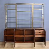 Rare lacquered library attributed to Guy Lefèvre, Maison Jansen – 1970