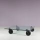 Coffee table "Table with Wheels" from the 1980s by Gae Aulenti for Fontana Arte, Italy.