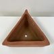 Set of 5 triangular pots for terracotta aromatics