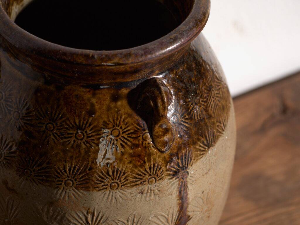 Ancient Chinese glazed stoneware vase – China, circa 1900
