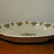 Flat ewer basin earthenware Moustiers Sud France 18th century flower solanée
