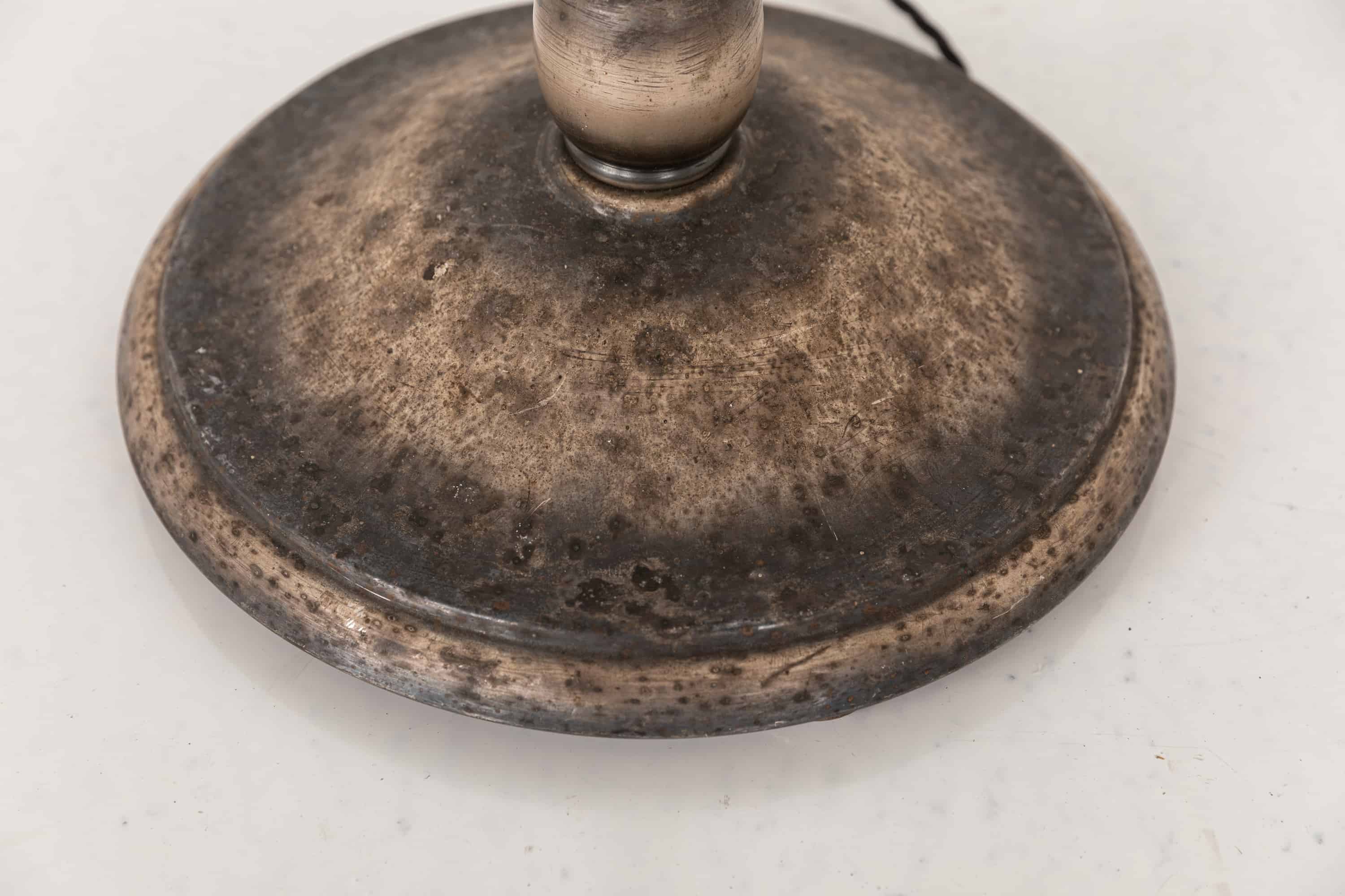 Silver plated Gec standard floor lamp