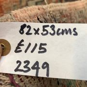 Small Vintage Turkish Rug 82x53 cm, Short Runner, Tribal, Shabby, Mini Carpet