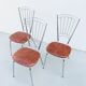 Set of 3 vintage designer chairs