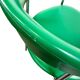 Chaise vintage chromée avec revêtement en skaï vert