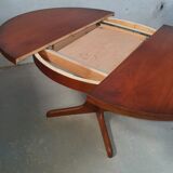Table ronde extensible baumann en merisier