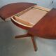 Table ronde extensible baumann en merisier