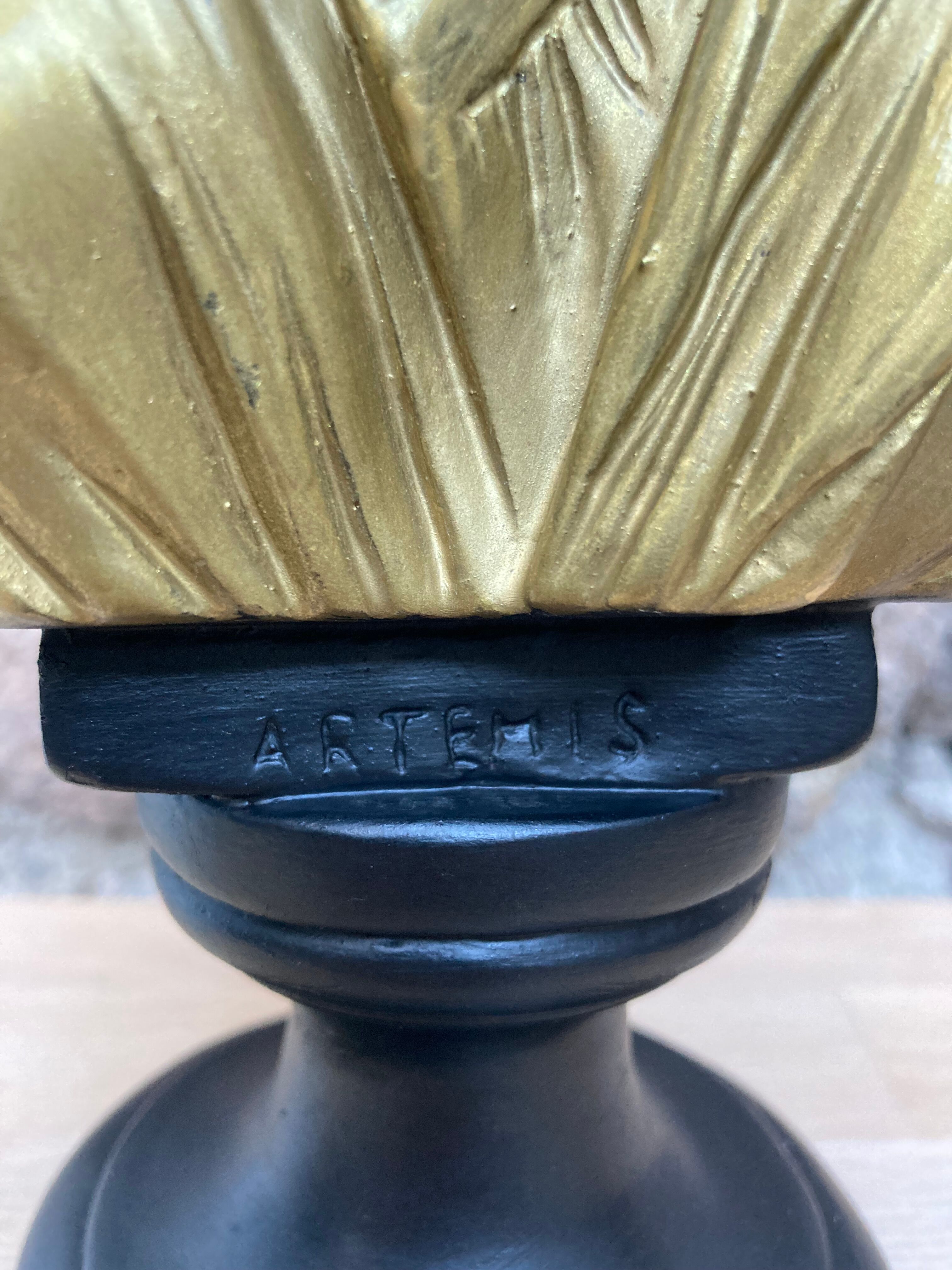 Black and gold Artemis bust