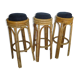 Tabourets de bar en rotin