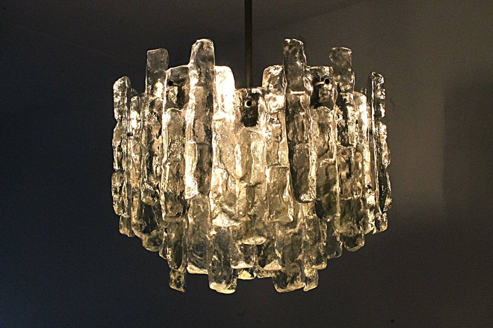 Soria chandelier by J. T. Kalmar for Kalmar Franken KG, 1970s
