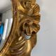 Witch mirror in gilded wood carved 1950 41cm