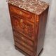 Secretary-Right Period Napoleon III - Rich Floral Marquetry - 19th - Palissandre