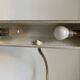 Vintage 1960s Aluminor banker lamp, black and gold, desk - 45cm