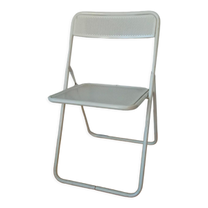 Chaise pliante en métal années