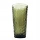 Vulkany vase, brutalism, green glass, Ząbkowice, Poland, 1970s