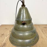 Green Industrial Aluminium Hanging Lamp, 1970s