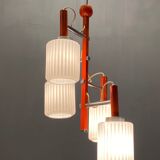 Mid-century italian orange opaline glass lamp