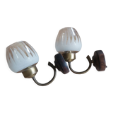 Pair of wall lamps 60s
