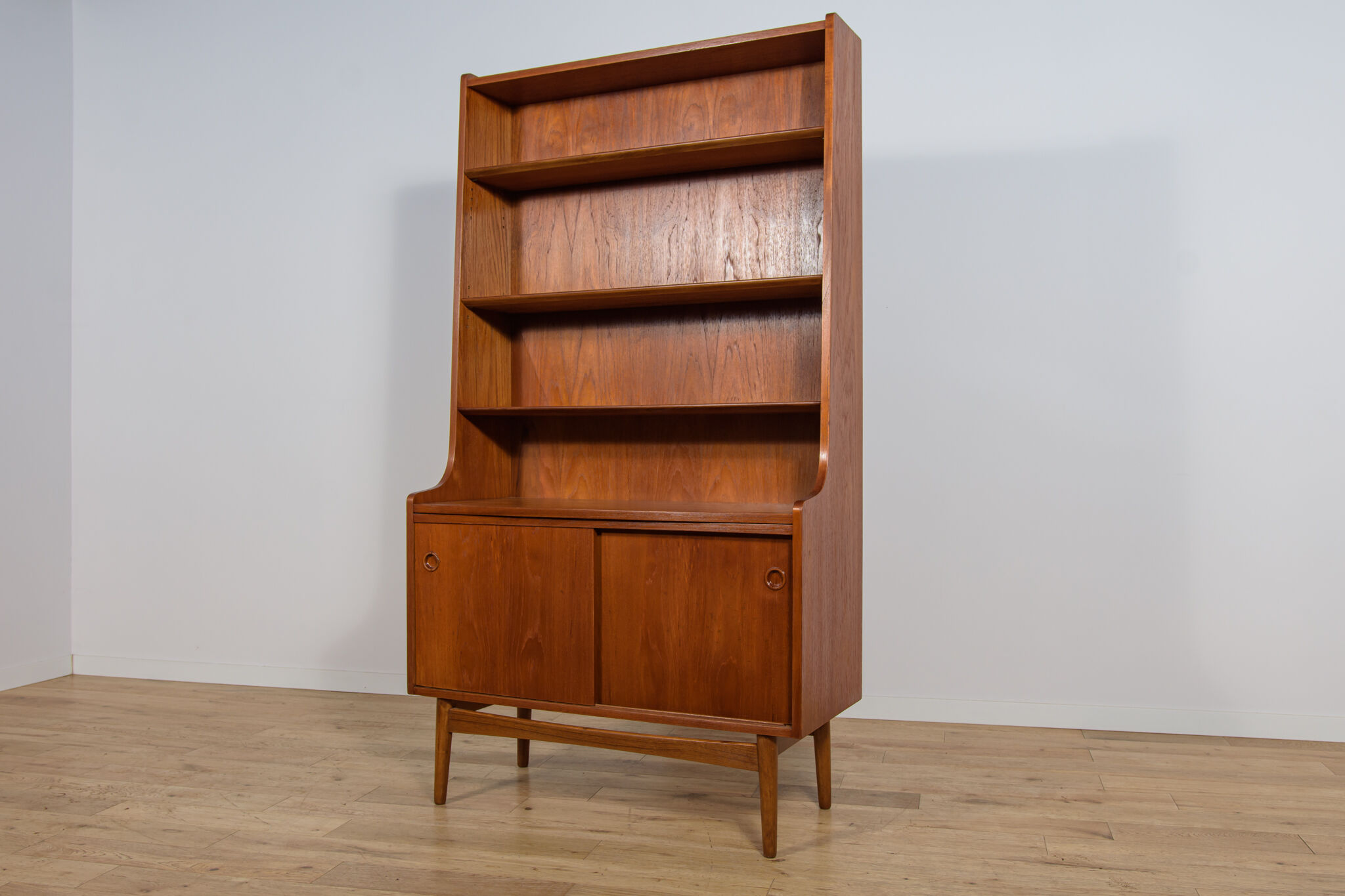 Mid-Century Teak Shelf by Johannes Sorth for Bornholm, 1960s