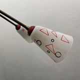 Italian Geometric Bronze chandelier 1950’s