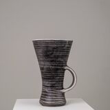 Large ceramic devil pitcher by Mado Jolain, circa 1950