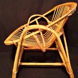 Adult rattan shell armchair