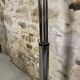 Vintage 5-branch floor lamp in chrome and marble – 1970s arc style