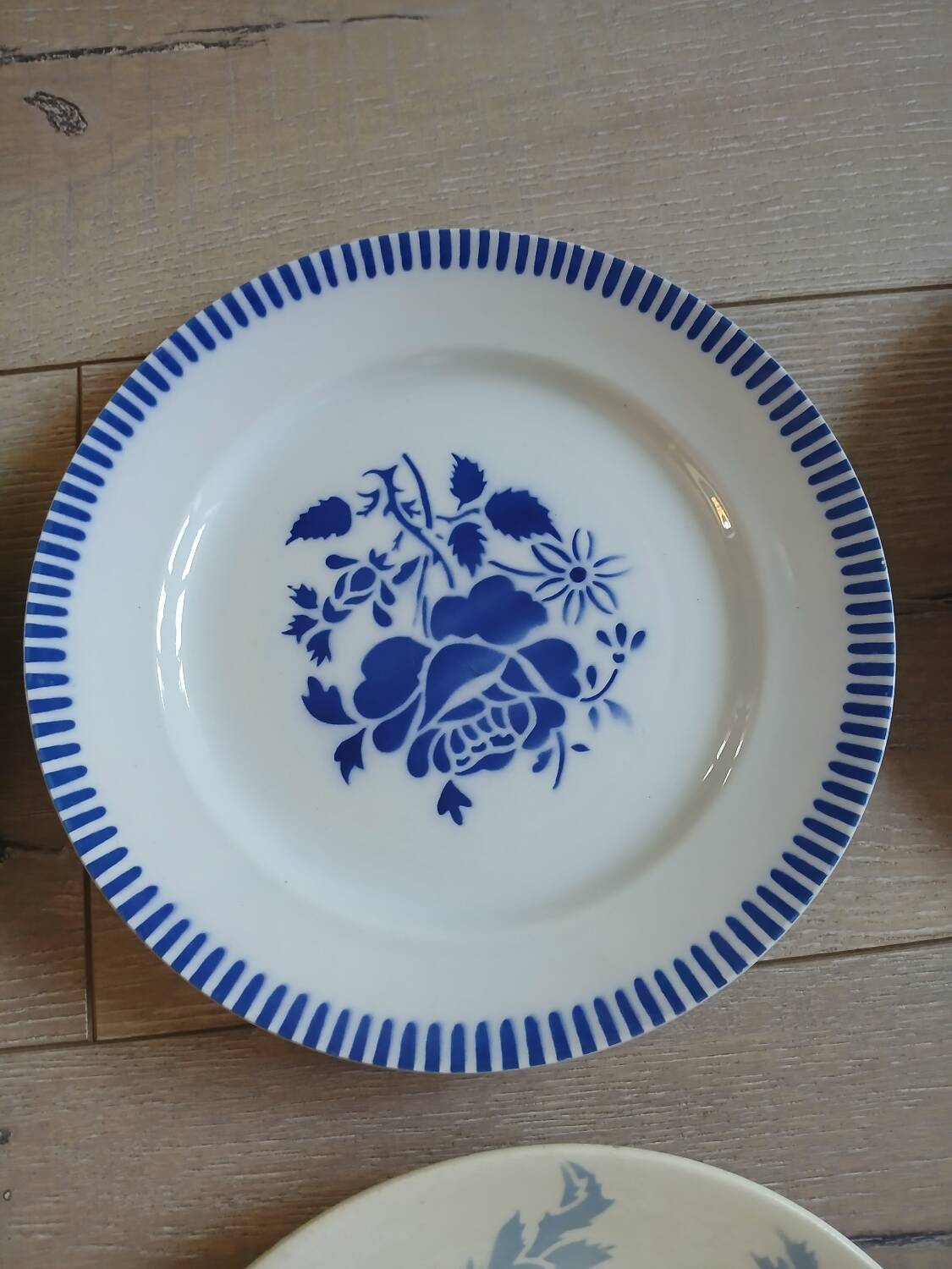 10 assiettes plates anciennes dépareillées