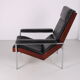 Rosewood and Leather Lotus chair by Rob Perry for 't Spectrum, 1960