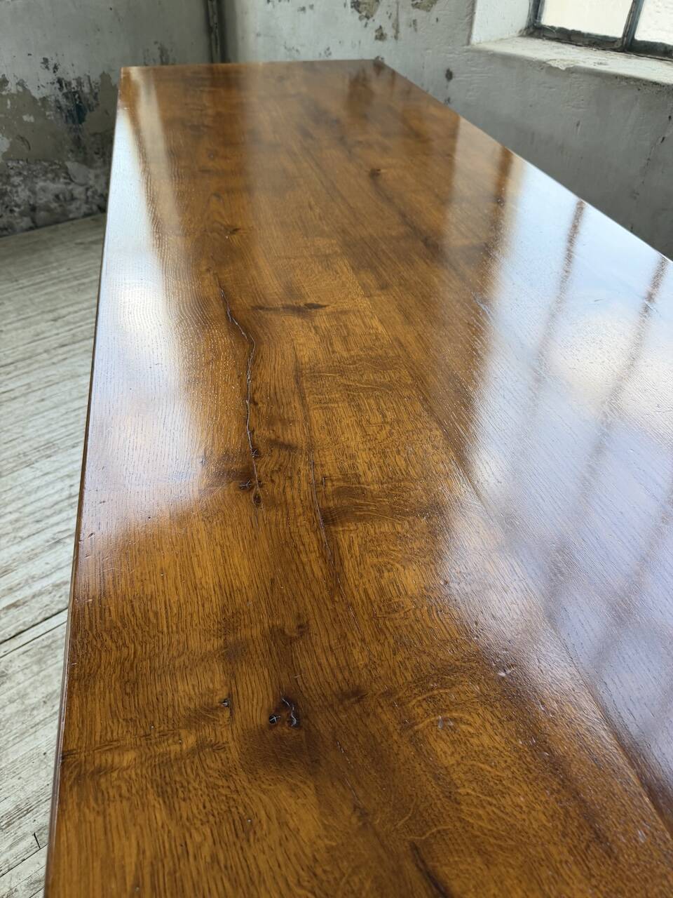 Table repas style drapière noyer 2m5/3m5 1900