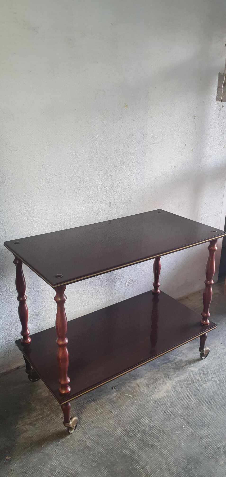 Side table on wheels 60s
