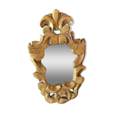 Small baroque gilded wood mirror.