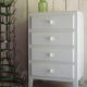 Chest of drawers small format light blue years 50-vintage chest-child storage