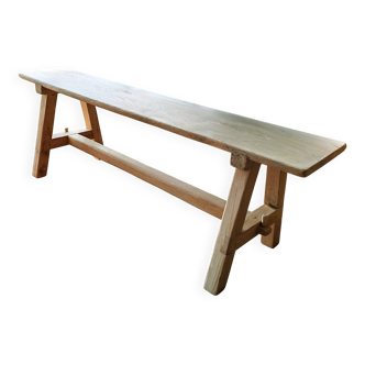 Banc en chêne massif, Rustique,Brut.