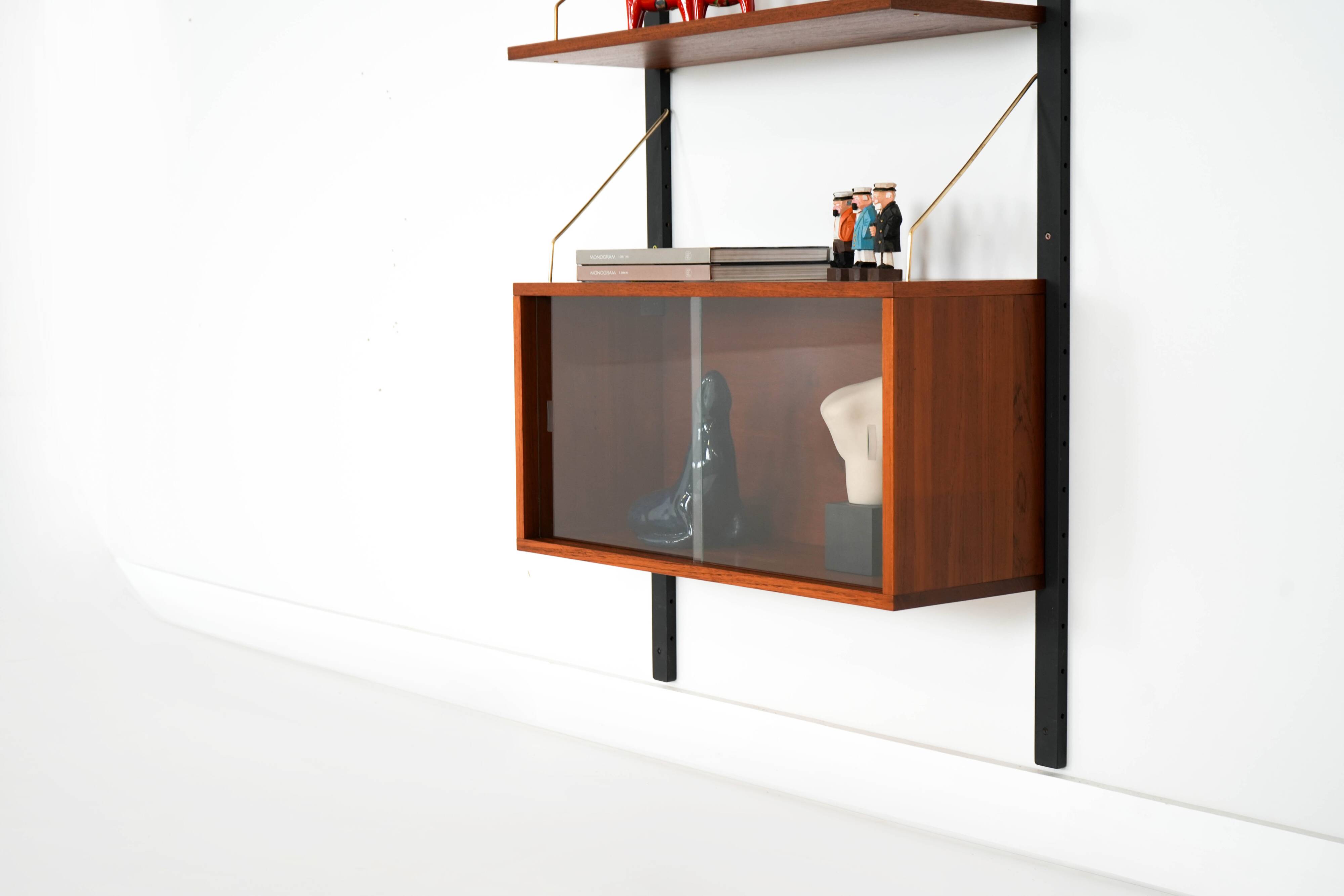 Teak modular shelving unit, Danish design, 1960s, designer: Poul Cadovius