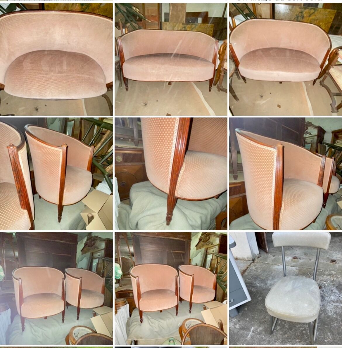 Sofa and armchairs 1930