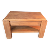 Solid elm bedside table 1960/1970